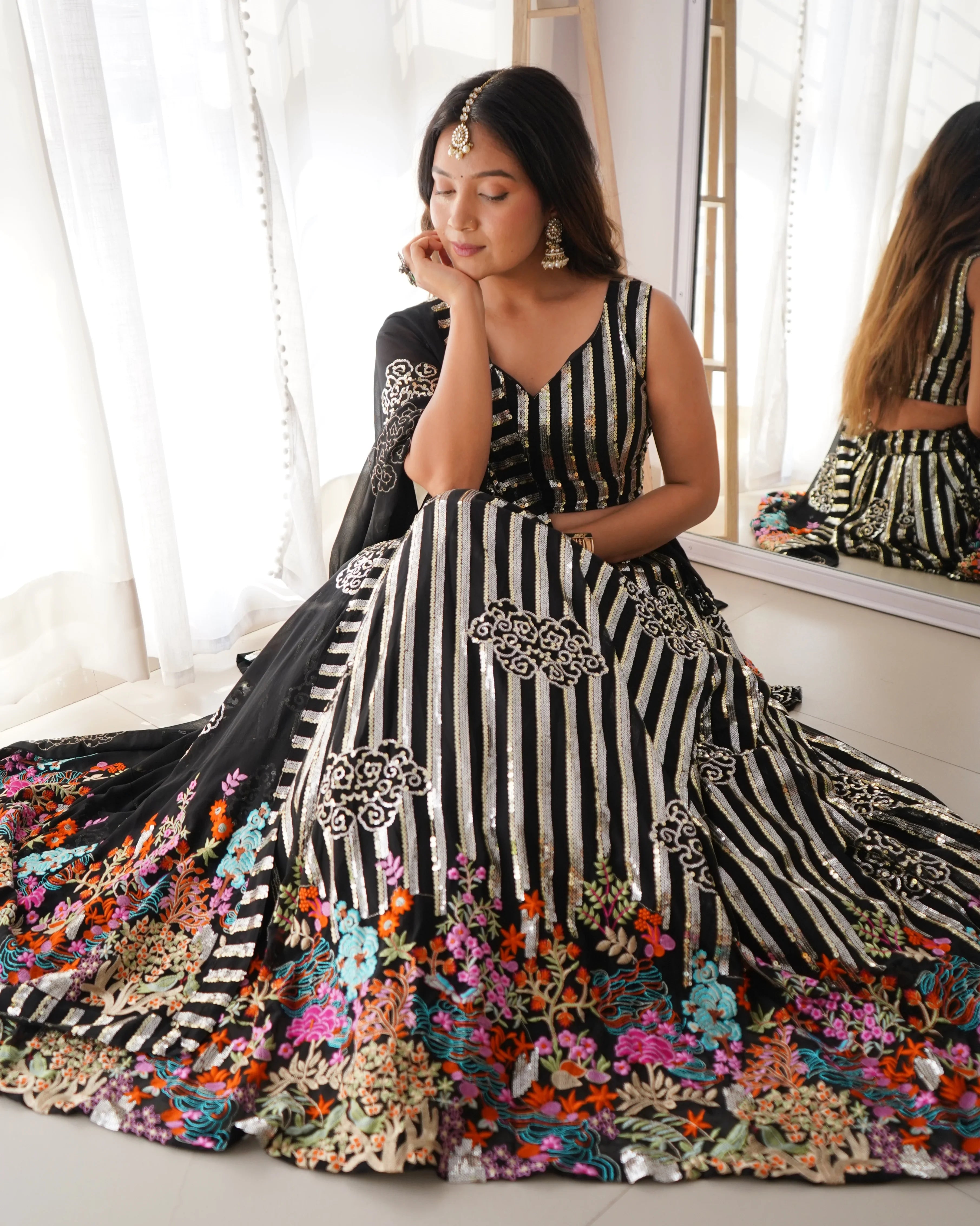 Black Designer Lehengha