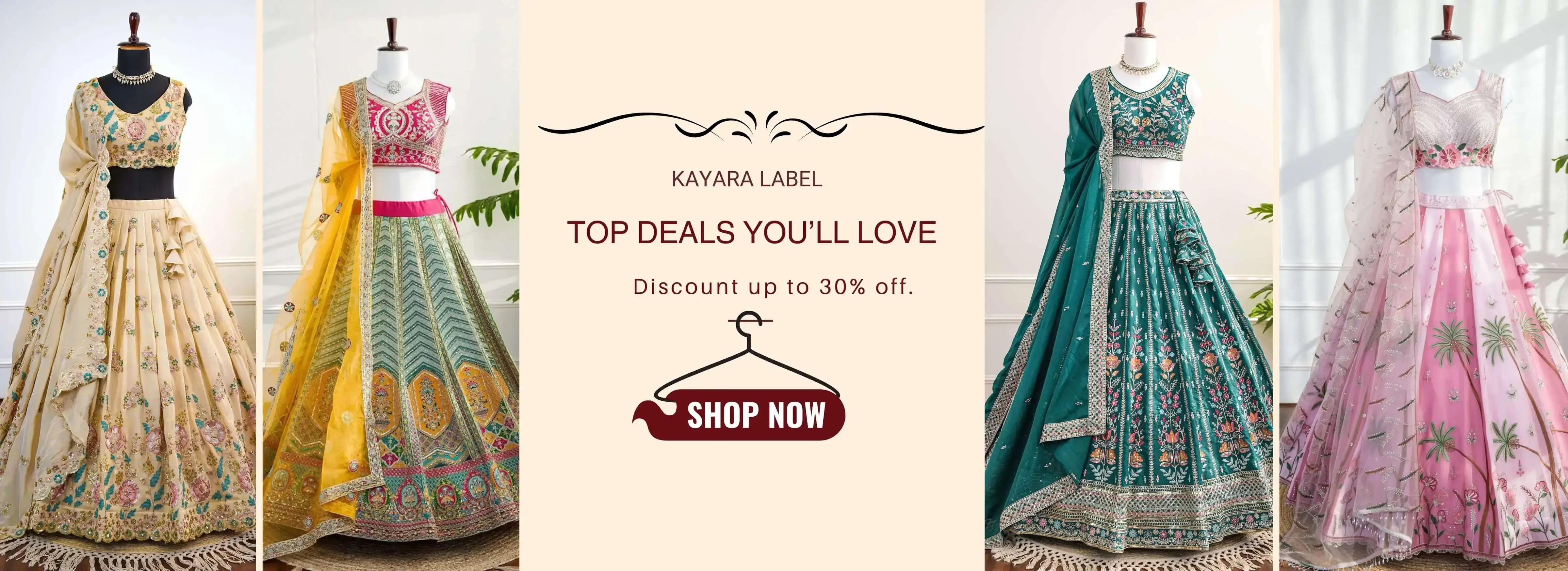 Shop Designer Lehenga Choli Online — Kayara Label | Free Shipping Across India